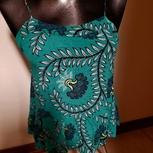 LOFT spaghetti strap peplum top